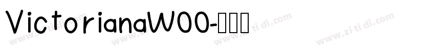 VictorianaW00字体转换