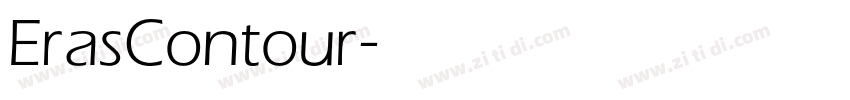 ErasContour字体转换