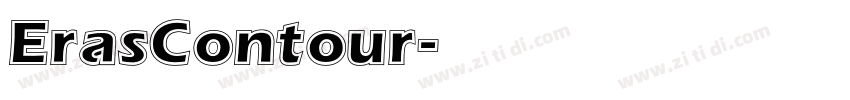 ErasContour字体转换