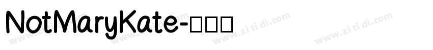 NotMaryKate字体转换