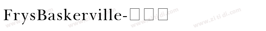 FrysBaskerville字体转换