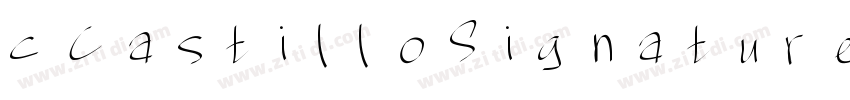 cCastilloSignature字体转换