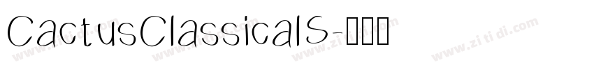 CactusClassicalS字体转换