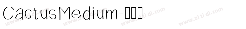 CactusMedium字体转换