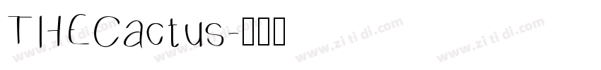THECactus字体转换