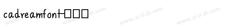 cadreamfont字体转换