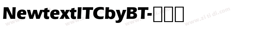 NewtextITCbyBT字体转换