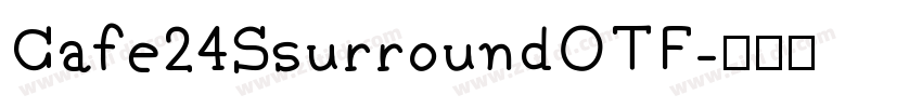 Cafe24SsurroundOTF字体转换