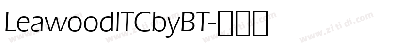 LeawoodlTCbyBT字体转换
