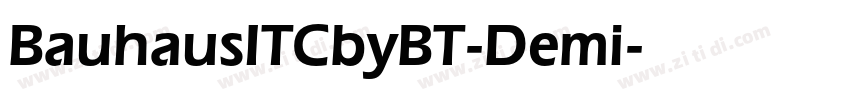 BauhausITCbyBT-Demi字体转换