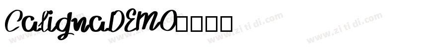 CalignaDEMO字体转换