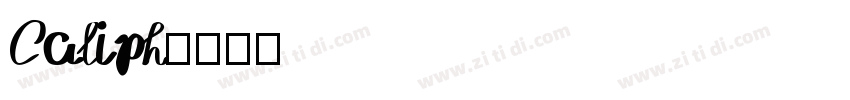 Caliph字体转换