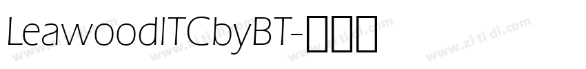 LeawoodlTCbyBT字体转换