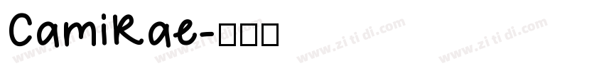 CamiRae字体转换