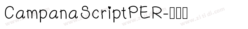 CampanaScriptPER字体转换