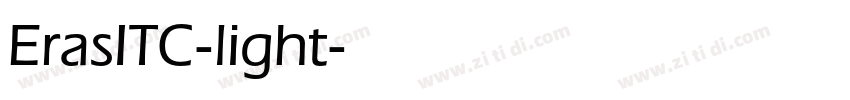 ErasITC-light字体转换