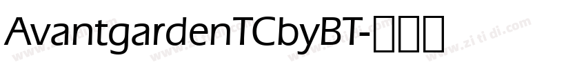 AvantgardenTCbyBT字体转换