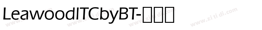 LeawoodlTCbyBT字体转换