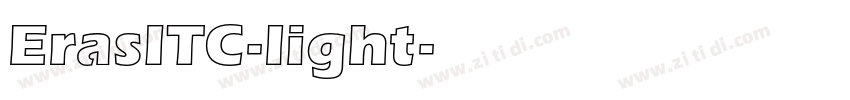 ErasITC-light字体转换