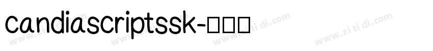 candiascriptssk字体转换