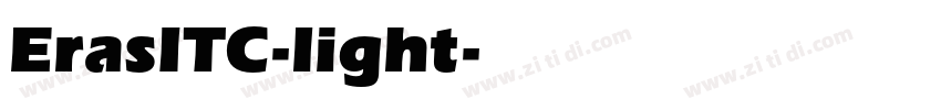 ErasITC-light字体转换