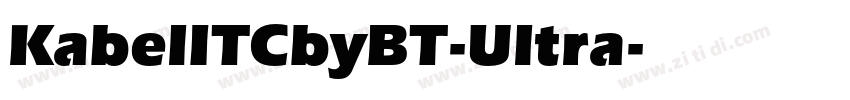 KabelITCbyBT-Ultra字体转换
