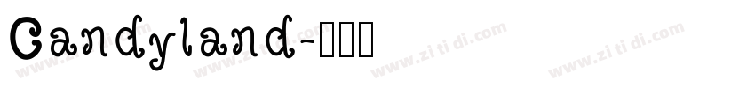 Candyland字体转换