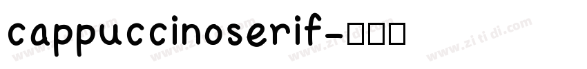cappuccinoserif字体转换