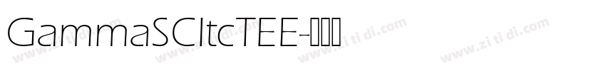 GammaSCItcTEE字体转换