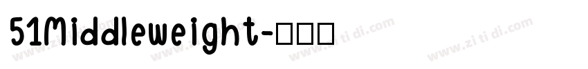 51Middleweight字体转换