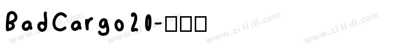 BadCargo20字体转换