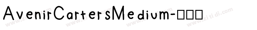 AvenirCartersMedium字体转换