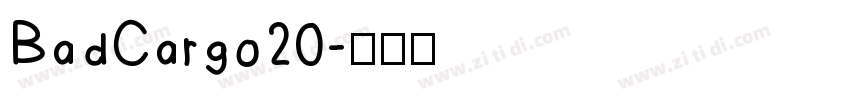 BadCargo20字体转换