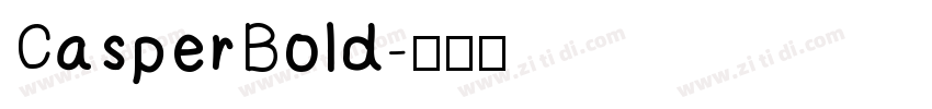 CasperBold字体转换