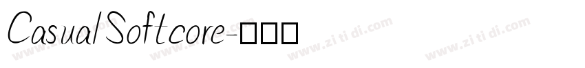 CasualSoftcore字体转换
