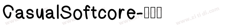 CasualSoftcore字体转换