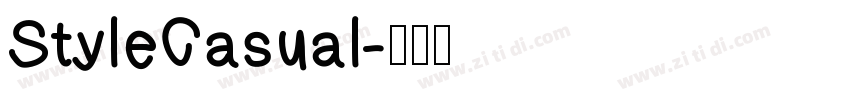 StyleCasual字体转换