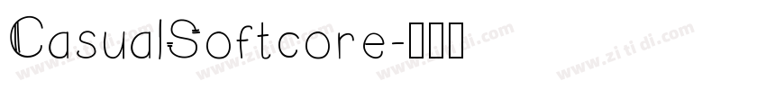 CasualSoftcore字体转换