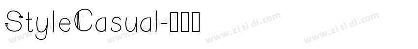 StyleCasual字体转换