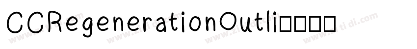 CCRegenerationOutli字体转换