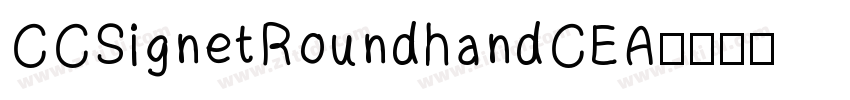 CCSignetRoundhandCEA字体转换