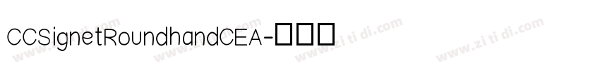 CCSignetRoundhandCEA字体转换