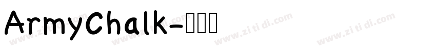 ArmyChalk字体转换