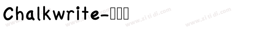 Chalkwrite字体转换