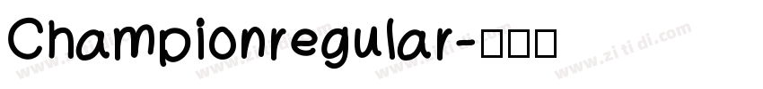 Championregular字体转换