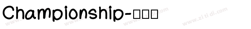 Championship字体转换