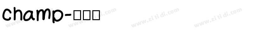 champ字体转换