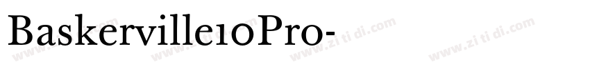 Baskerville10Pro字体转换