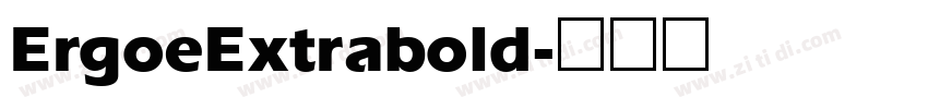 ErgoeExtrabold字体转换