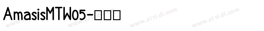 AmasisMTW05字体转换